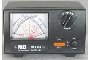 MFJ-884 MFJ884 Original MFJ Enterprises 200 W 1.8-525 MHz Cross Needle SWR/Wattmeter