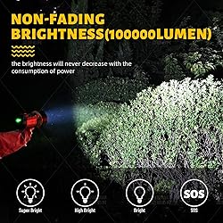 YIERBLUE Rechargeable Spotlight,Handheld