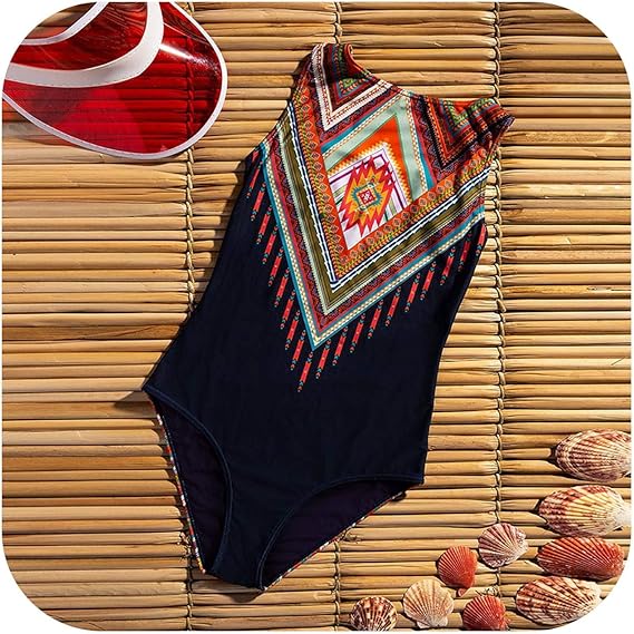 Amazon Kawayi 桃 プリントワンピース水着新しいプッシュアップ水着女性ヴィンテージレトロ水着ボディスーツビーチウェア背中の開いたモノキニ ワンピース 通販