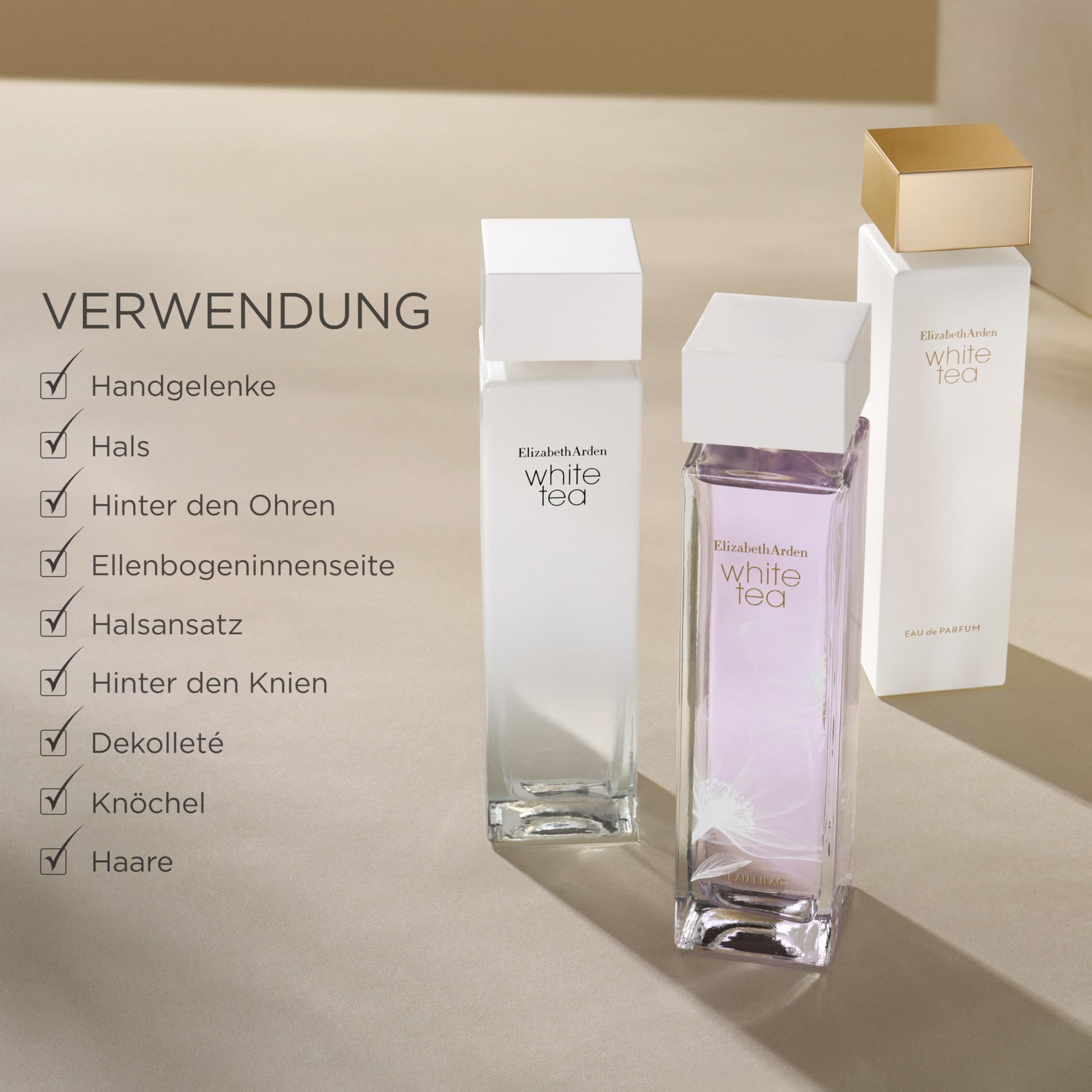 Elizabeth Arden - White Tea, Eau de Toilette Spray, Parfüm mit italienischer Mandarine, Weißer Tee-Extrakt und Madrasholz, blumig, feminin und süß, weiche Wärme, Parfüm für Damen - 100 ml 8