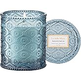 LA JOLIE MUSE Santorini Salt Air Candle - Bergamot, Sea Daffodil, Sandalwood | 6 oz Natural Soy Wax | 40 Hours Clean Burn | Ocean Scented Candle | Gift-Ready for Hosts & Gatherings