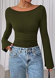PRETTYGARDEN Women's Long Sleeve Shirts 2025 Fall