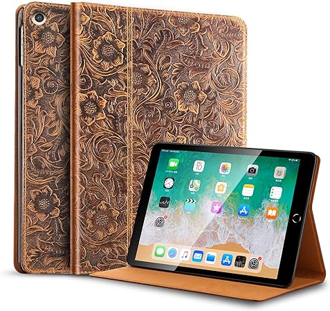 Gexmil Ipad 10 2 Inch 2019 Leather Case Applies Amazon De Computers Accessories