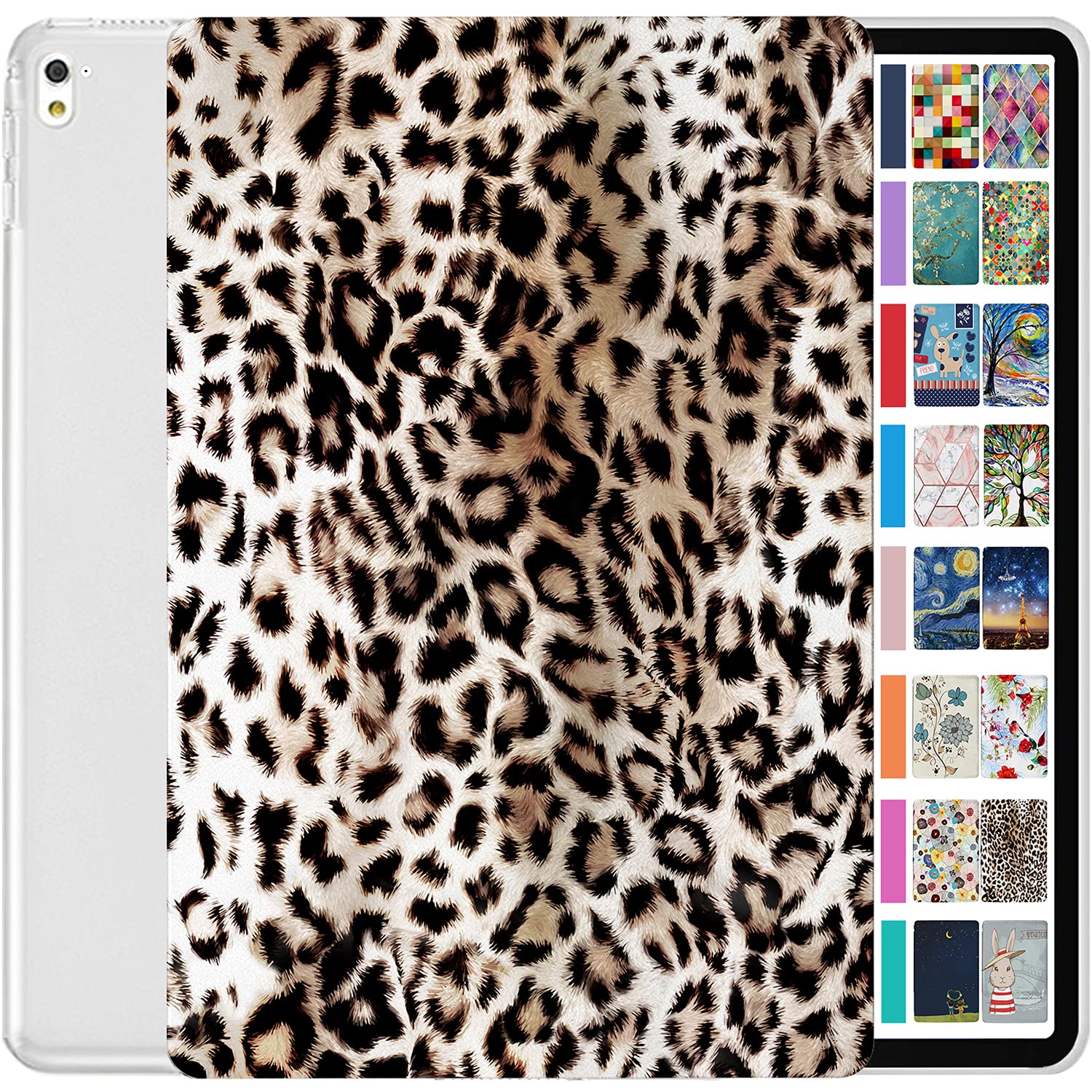 DuraSafe Cases for iPad Pro 9.7 inch 2016 Case A1673 MLMP2B/A MM172B/A MLMN2B/A MLMQ2B/A A1674 A1675 MLMW2B/A MLMX2B/A MM192B/A MLMV2B/A MLMY2B/A MLN12B/A MLPX2B/A MLPY2B/A - Leopard