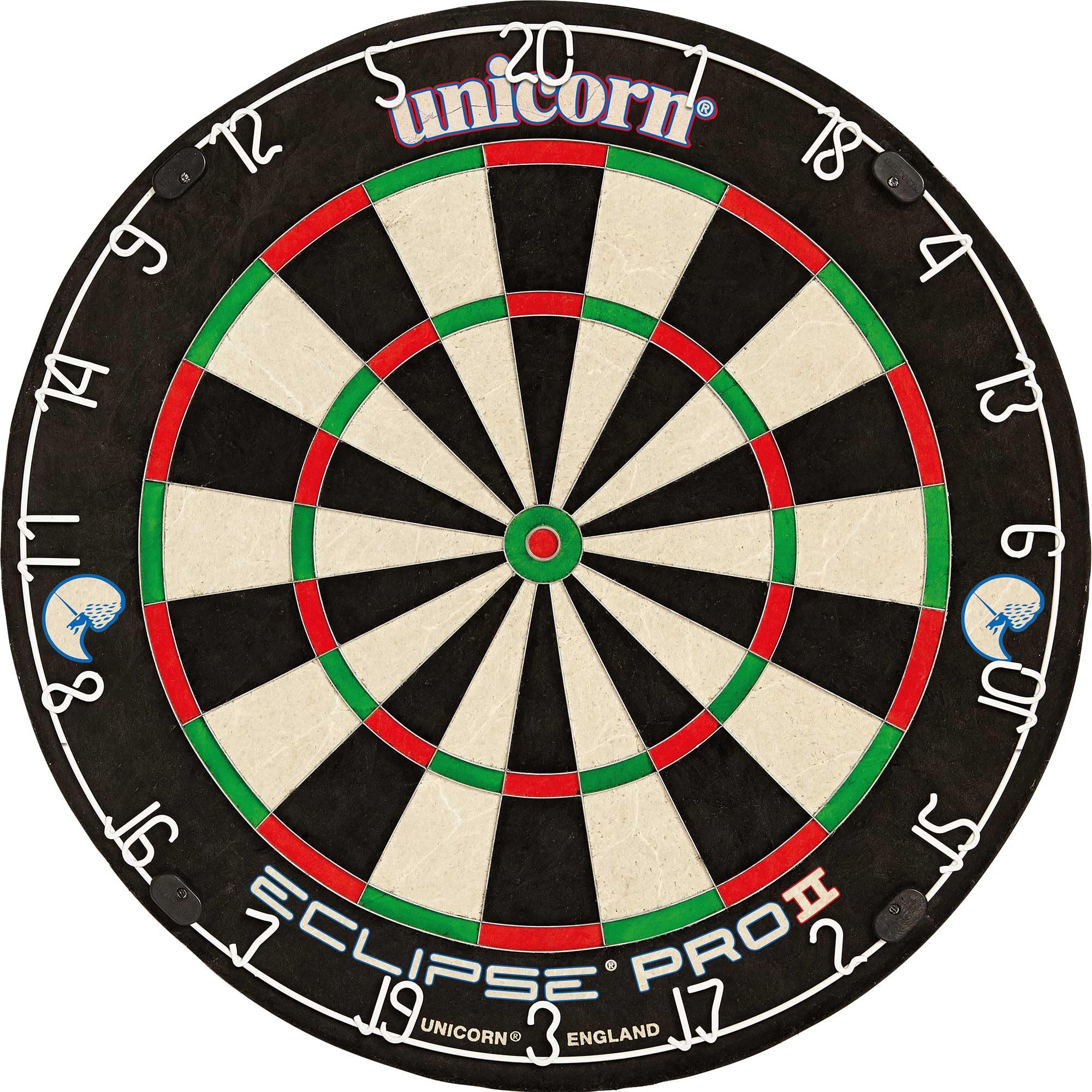 Unicorn Dartboard Darts Board | Eclipse Pro 2 | Flat Profile Number Ring | Championship Quality Sisal Bristle | Staple-Free Construction