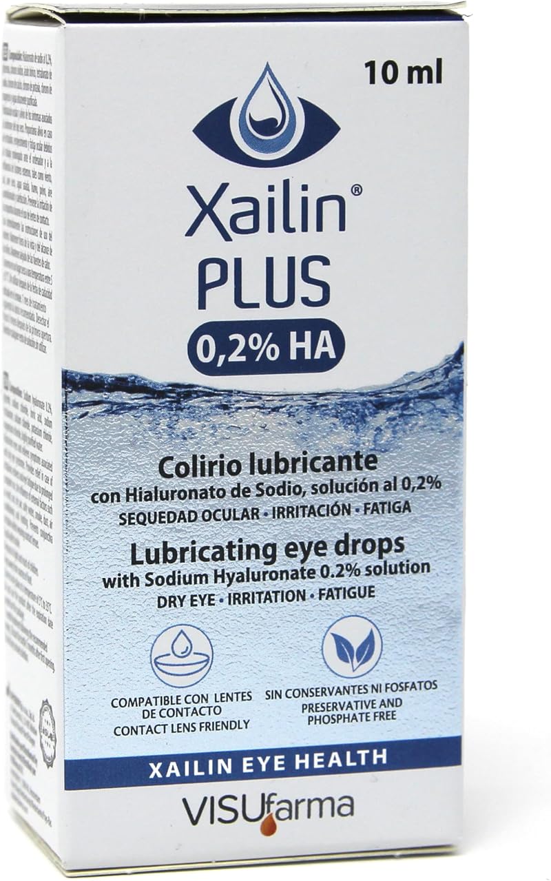 Xailin Plus 0.2% Eye Drops 10ml Preservative Free Brand New