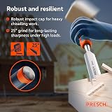 PRESCH Wood Chisel Set 6pc 6-38mm Professional Sharpened Striking Cap 25° Angle view 5
