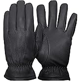 Sleigh Men’s Insulated Winter Gloves (Deerskin Leather) Soft, Comfortable, and Luxurious (Thinsulate Lined) Snug Fit
