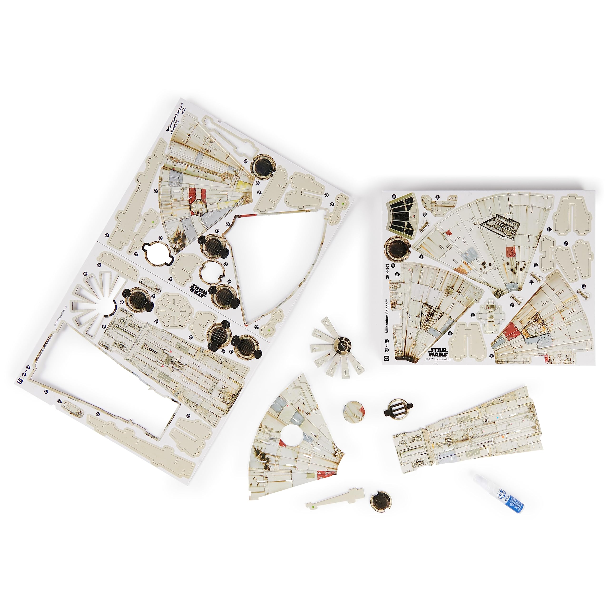 4D Build Star Wars Millennium Falcon 3D Model Kit, 𝖲tar Wars Gifts, Ѕtar Ｗars Toys Desk Decor for Star Ｗars Fans & Collectors, Adults & Teens 12+