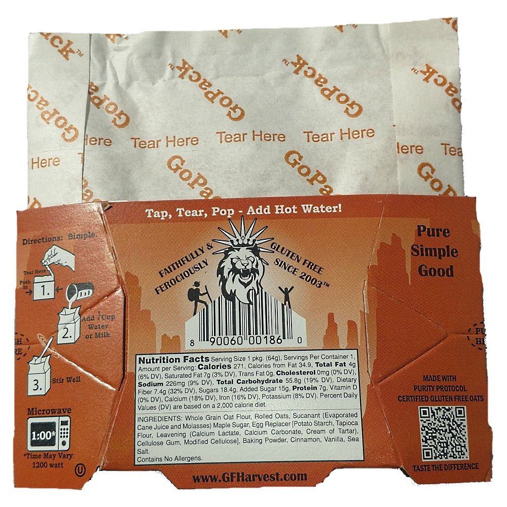 GF Harvest Gluten Free Savory - Muffin de avena, sin gluten ...