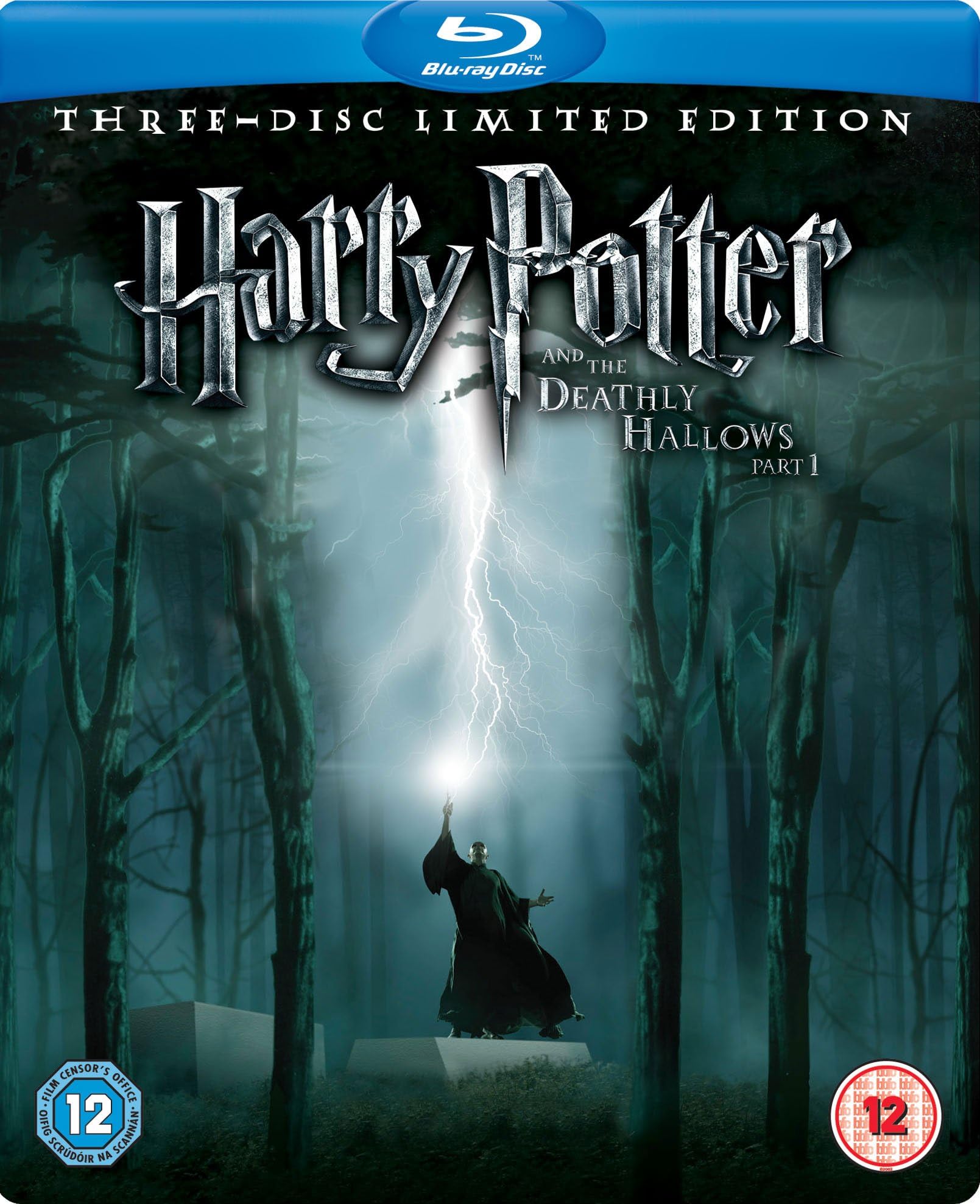 Harry Potter and the Deathly Hallows Part 1 Triple Play Steelbook [Region Free]