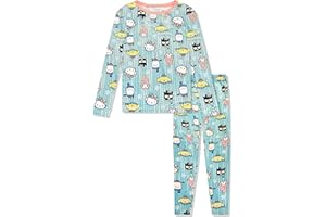 Cuddl Duds Girls Thermal Underwear Set - Hello Kitty, Squishmallows, Barbie Designs - Kids Long John Base Layer