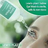 Lewis-Plast Saline Eye Wash Solution 500ml Bottle Sterile 0.9% Sodium Chloride view 2