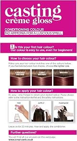L'Oréal Casting Crème Gloss 550 Mahogany Ammonia‑Free Semi-Permanent 3 Pack view 2