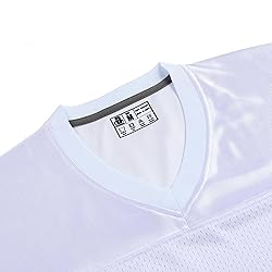 DEHANER White Football Jersey for Men Women Adult