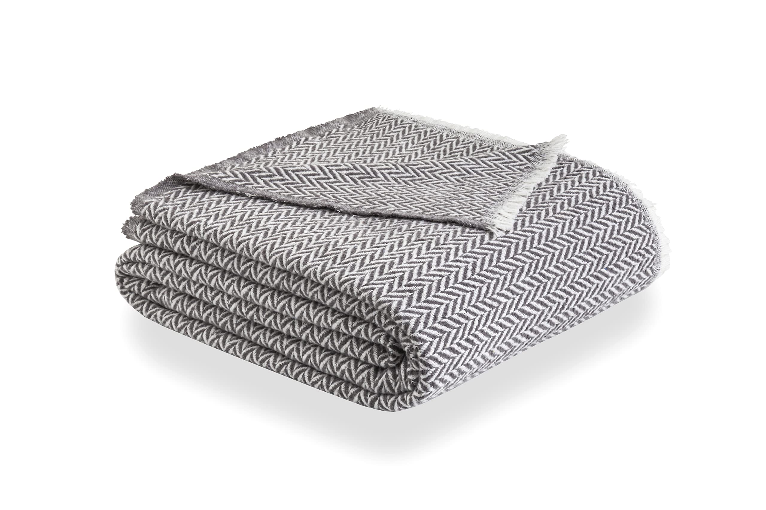 Todocama - Extra Soft Cotton Blanket, Four Seasons, Multipurpose Sofa Bedspread, Plaid for Bed, Foulard Blanket, Bed Cover, Sofa Cover. (Dark Gray), PRCMAMSGROS, 120 x 180 cm — image 1