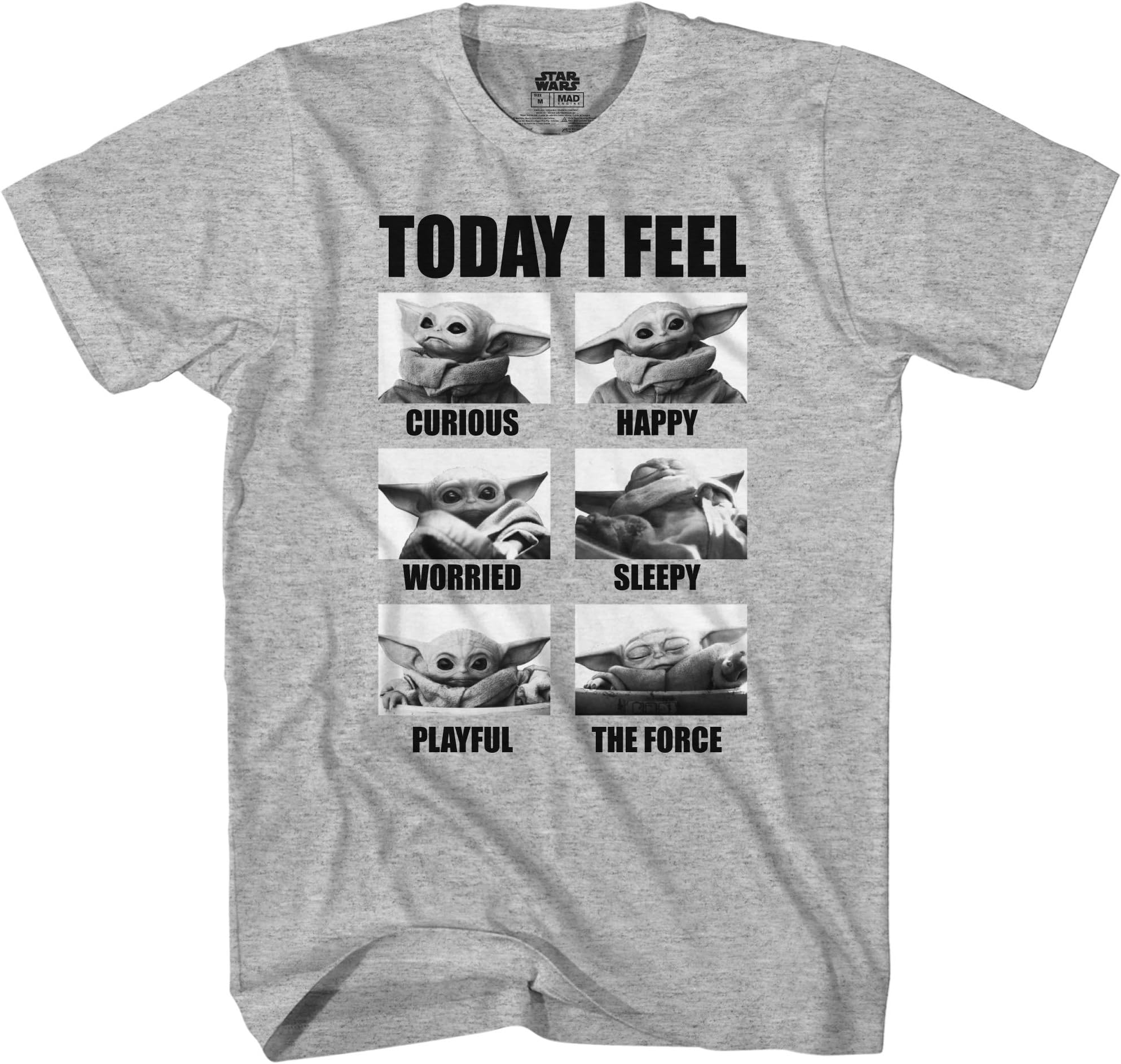 STAR WARS The Mandalorian The Child Baby Yoda Today I Feel T-Shirt