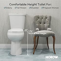 HOROW 21 Inch Tall Toilets, Extra High Toilets with