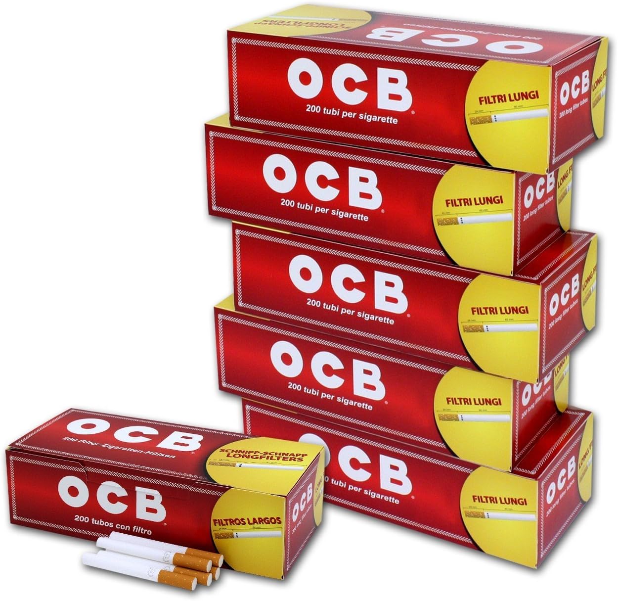 1000 tubos de filtro largo OCB 5x200: Amazon.es: Salud y cuidado personal