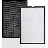 Maostair 2 Pack EPI-186 True HEPA Replacement Filter,Compatible with COLZER EPI-186 Air Purifier H13 HEPA Activated carbon 2-IN-1 4-Stage Filtration Air