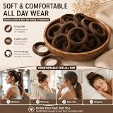 Admygo Elastic Hair Bands 50 Pcs Dark Brown No Damage Bobbles view 5