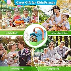 Bubble Machine, 3 in 1 Bubble Maker, Bubble Blower