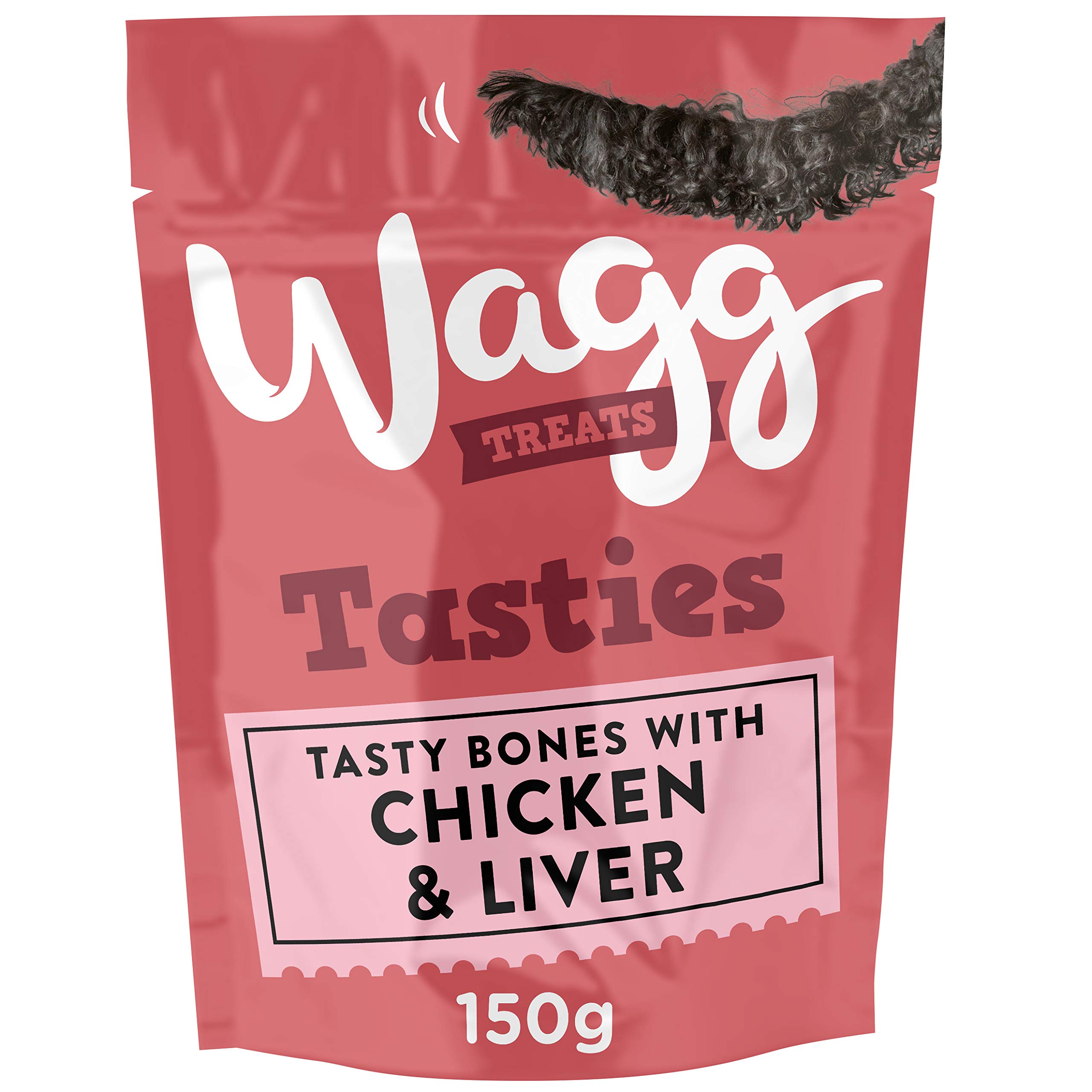 Wagg Chicken & Liver Tasty Bones Dog Treats 150g, pack of 7
