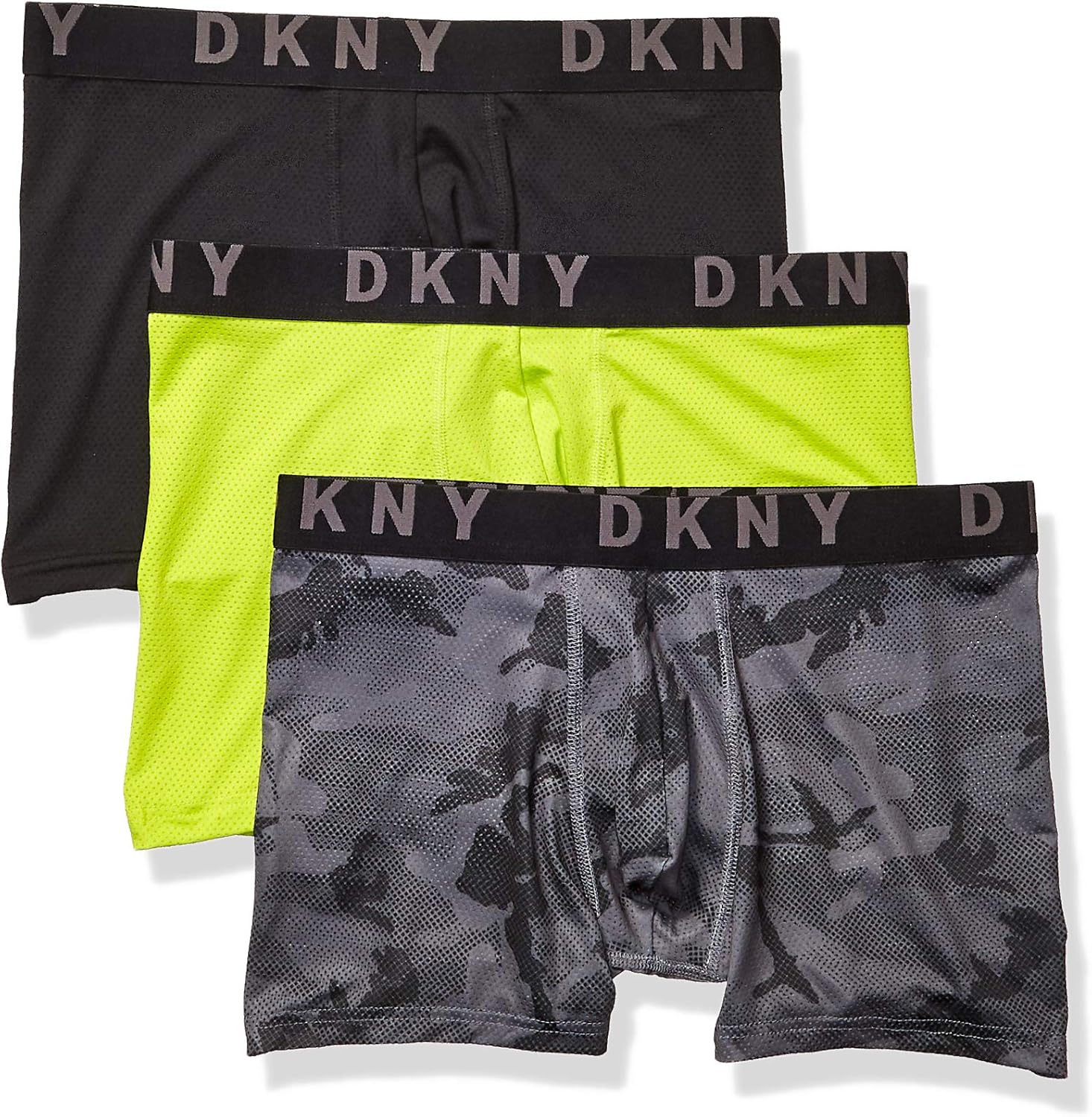 DKNY Mens Stretch Mesh Boxer Brief 3Pack Boxer Briefs Amazon.ca