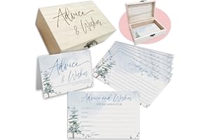 IKFRGN Winter Baby Shower Advice Cards Set, 50 Pcs Snowflake Theme Advice For The Parents-To-Be, Wishes For Baby Cards, Advice And Wishes Cards For New Parents, Baby Shower Favors And Decorations-A06