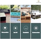 F&J Outdoors Garden Loveseat Cover 2 Seater Waterproof Grey 158x99x61/89 view 7