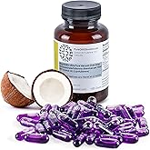 PureC60OliveOil C60 Organic MCT Coconut Oil Capsules Pills 100ml / 3.4 Fl Oz - 99.99% Carbon 60 Solvent Free 40mg - Food Grade - Carbon 60 MCT Coconut Oil - from The Leading Global Producer