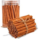Cinamon Sticks Whole -4 Inch Cut,Cinnamon Stick 6.4oz Bottle (38&ndash;42 Sticks) | Warm,Sweet-Spicy,Cinnamon Sticks Perfect for Tea/Beverages/Potpourri/Mulled Wine &amp; Holiday Baking