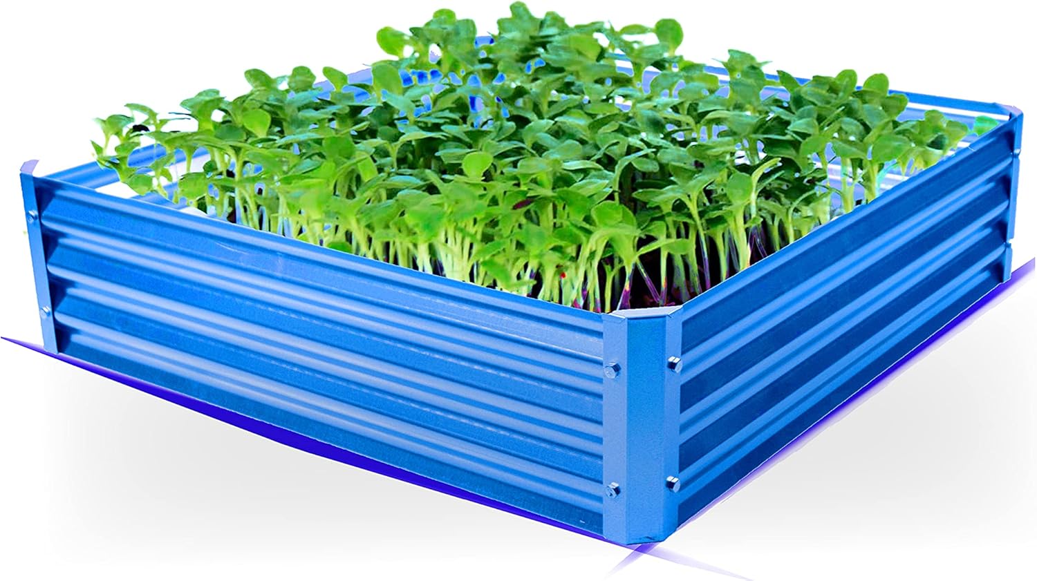 BACKYARD EXPRESSIONS PATIO · HOME · GARDEN 908073 Raised Garden Bed, Turquoise Blue