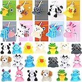 BILLMOSS Valentines Day Gifts for Kids - 20 Packs Valentines Cards with Plush Animal Keychain Toys for Kids Classroom School Gift Exchange Prize Rewards Party Favors