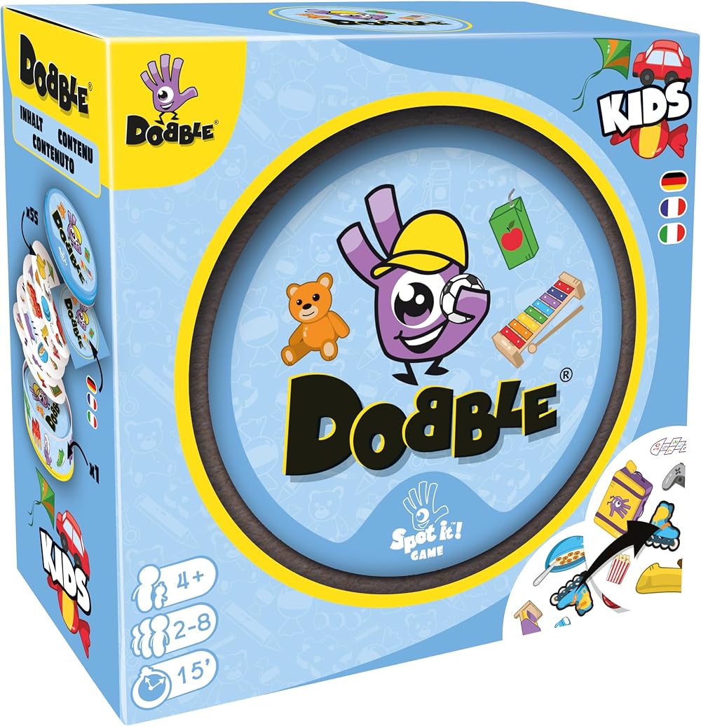 Asmodee Dobble Kids Italian Edition Board Game 2-5 Players 4+ Years