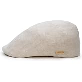 Sterkowski Ivy Five | 100% Natural Linen Flat Cap for Men and Women | Super Lightweight 5 Panels Without Lining