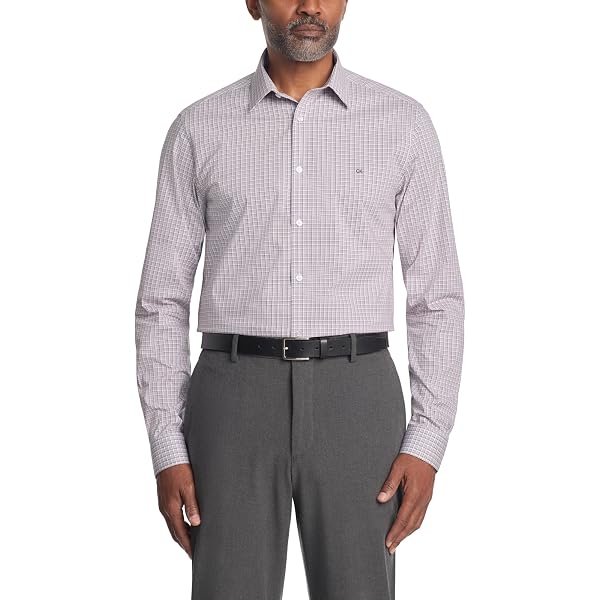 calvin klein men's slim-fit stretch flex collar dress shirt Calvin Klein Men's Stretch Collar Slim Fit Dress Shirt - New Tan