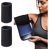Qianyu A Pairs Arm Trimmers Adjustable Sweat Bands Workout Arm Fat Reducer Bands Trainer Toner Sleeves for Women Flabby Arms