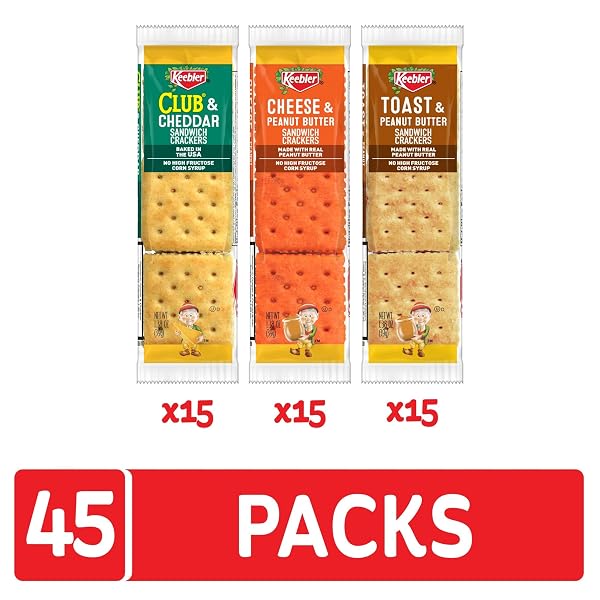 KEEBLER SANDWICH CRACKERS, LUNCH SNACKS, VARIETY PACK (45 PACKS)