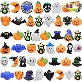 JOYIN 48 PCS Halloween Mochi Squishy Toys, Mini Squishy Toy Cute Squeeze Toy Stress Reliever Anxiety for Kids Gift, Halloween Party Favors Goodie Bags Stuffers, Classroom Game Prizes