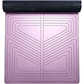 agoy PRO+ WARRIOR - Premium Non-Slip Yoga Mat – Eco-Conscious Design - PU Mat With Wet/Dry Grip+ - Focus Alignment - Lazer-Et