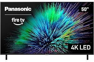 Panasonic W70 Series (2025 Model) 50" LED 4K Ultra HD Smart Fire TV, Press & Ask Alexa, Apple AirPlay, HDR10+, HDMI 2.1, and Bluetooth Support - 50W70BP