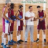 Zuimei 3 Pairs Football Grip Socks Men Anti Slip Sports Breathable White view 3