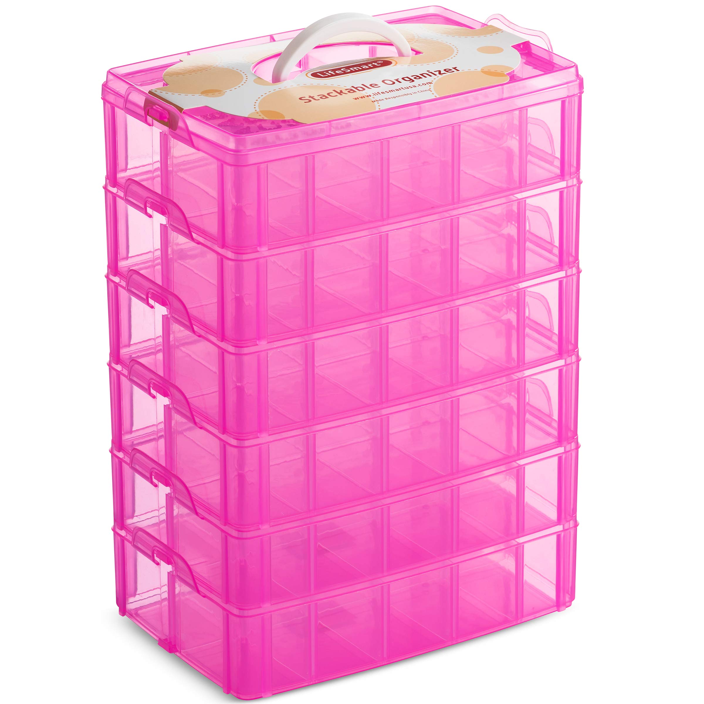 thumbnail image 2 of Lifesmart Stackable Bead Storage Organizer Box Diy Art Craft... 2 of 9