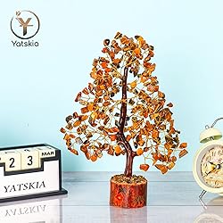 YATSKIA Tiger Eye Crystal - Tree of Life, Healing