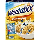 Weetabix Biscuits Whole Grain Breakfast Cereal, 14 oz Box | Light, Crispy Biscuits Deliver Satisfying Texture, Vegan And Non-GMO Project Verified, Good Source of Fiber