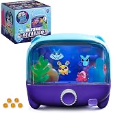 BITZEE Aquarium Interactive Fish Tank Toy &amp; Digital Pet, Ages 5+ | Nurture 30 Virtual Fish, Reacts to Touch, Customize with LED Lights, Screen-Free Responsive Play, Birthday Gift for Kids