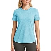 MAGCOMSEN Women's Short Sleeve T Shirts UPF 50+ Sun Protection Quick Dry Athletic Running Workout Tee Tops