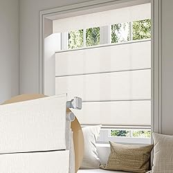 Boolegon No Drill Cordless Roman Shades for