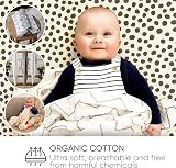 Bloomsbury Mill Baby Swaddle Blanket 3 Pack Organic Cotton 120x120cm Grey view 3